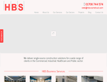 Tablet Screenshot of hbs-construct.com